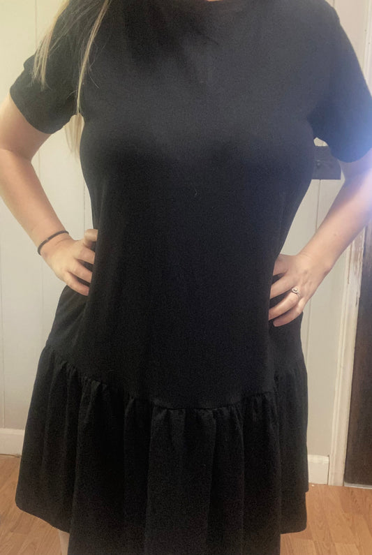 Black babydoll dress